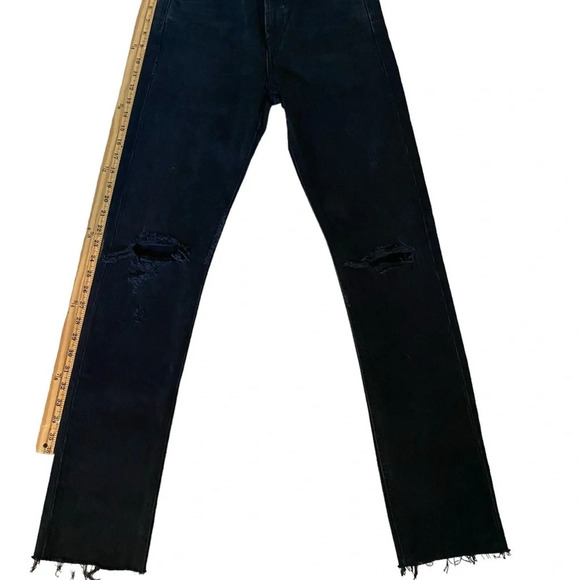 NWT AGOLDE Cherie High Rise Straight Punk Distress Jeans - Picture 9 of 9